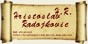 Hristoslav Radojković vizit kartica